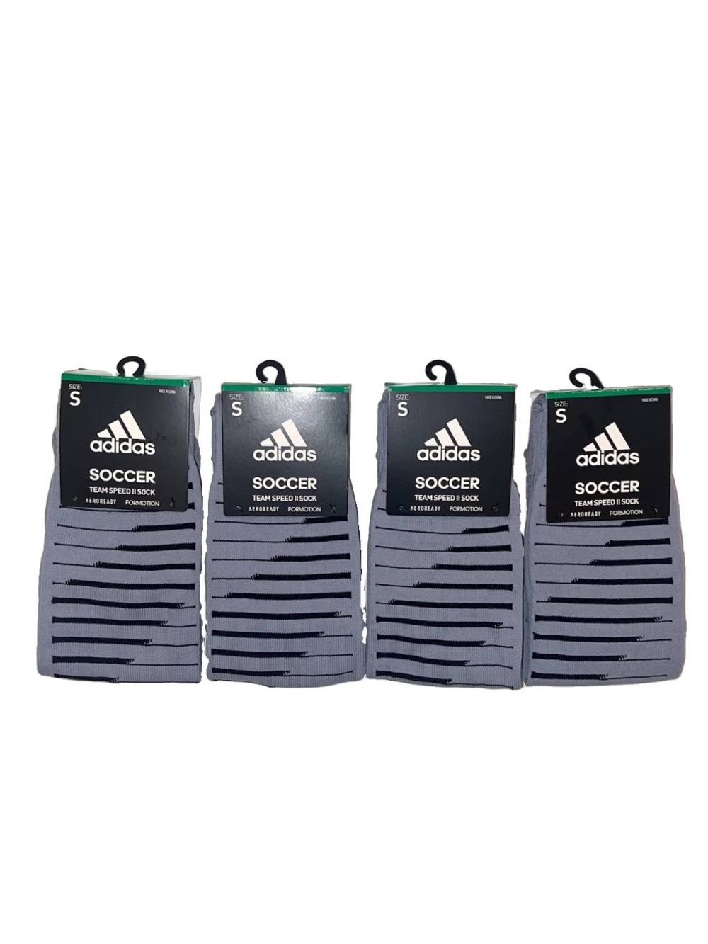 Adidas NEW Kids Youth LOT OF 4 Soccer Team Speed II Socks Sz S